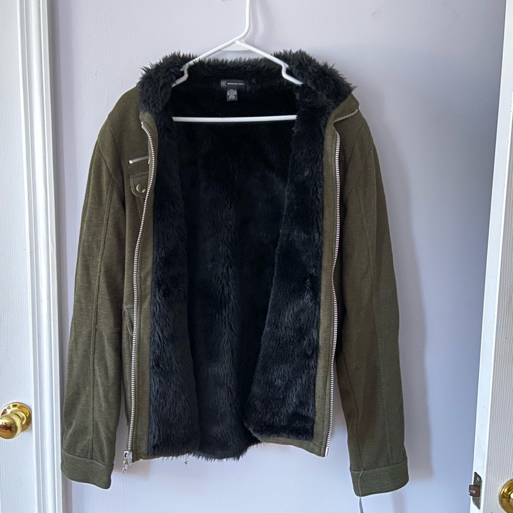 NEW WITH TAGS faux fur lined INC jacket - Picture 5 of 6